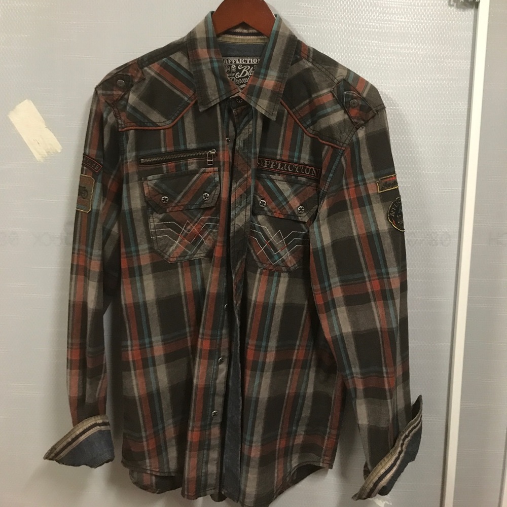 AFFLICTION MOTORCYCLE CLUB LONG SLEEVE SHIRT